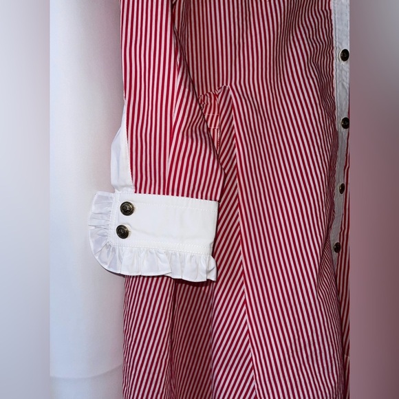 - Philosophy Di Lorenzo Serafini Button Stripe Shirt Dress - Picture 5 of 12